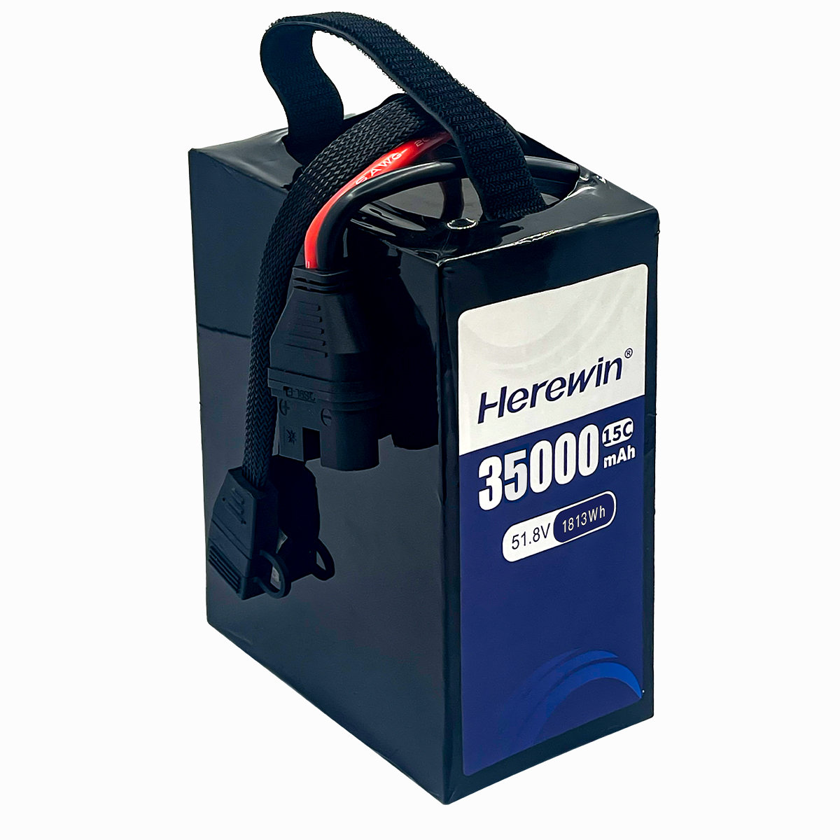 14S1P 51.8V 35000mAh semi-solid UAV battery connector detail