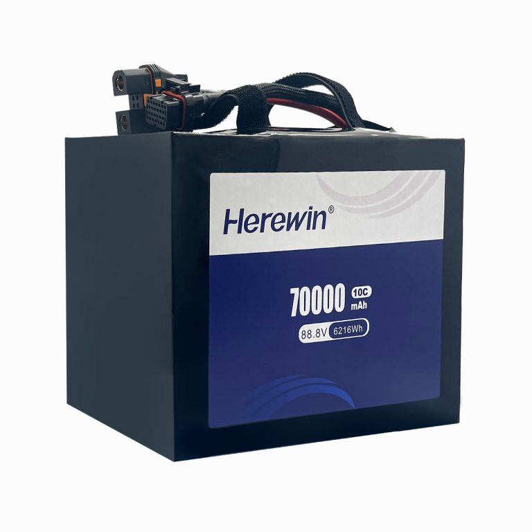 High Voltage Semi-Solid 24S2P 88.8V 70000mAh UAV Battery