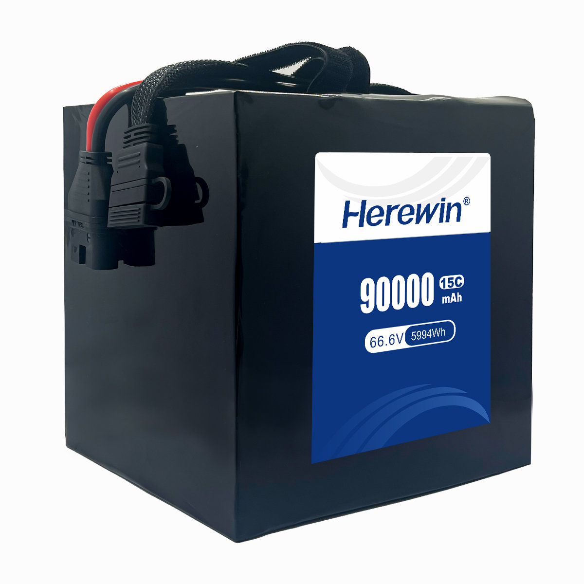 18S2P 66.6V 90000mAh semi-solid UAV battery connector detail
