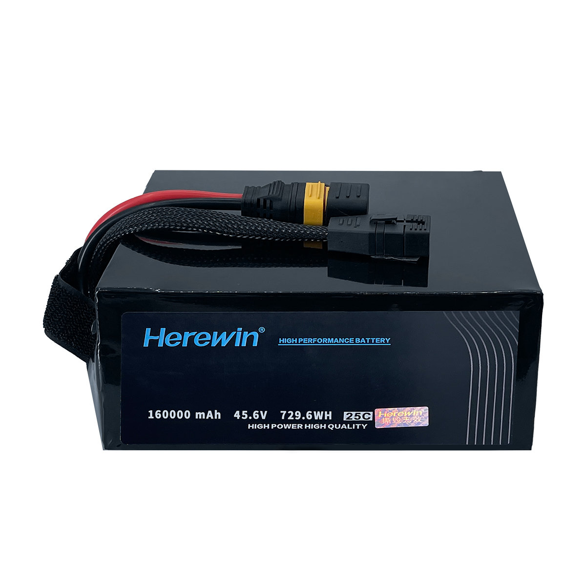fast charging agricultural drone battery side view