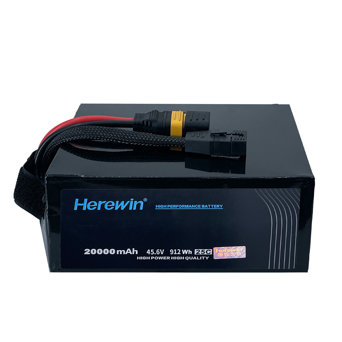 25C 12S1P 45.6V 20000mAh agricultural drone battery side view