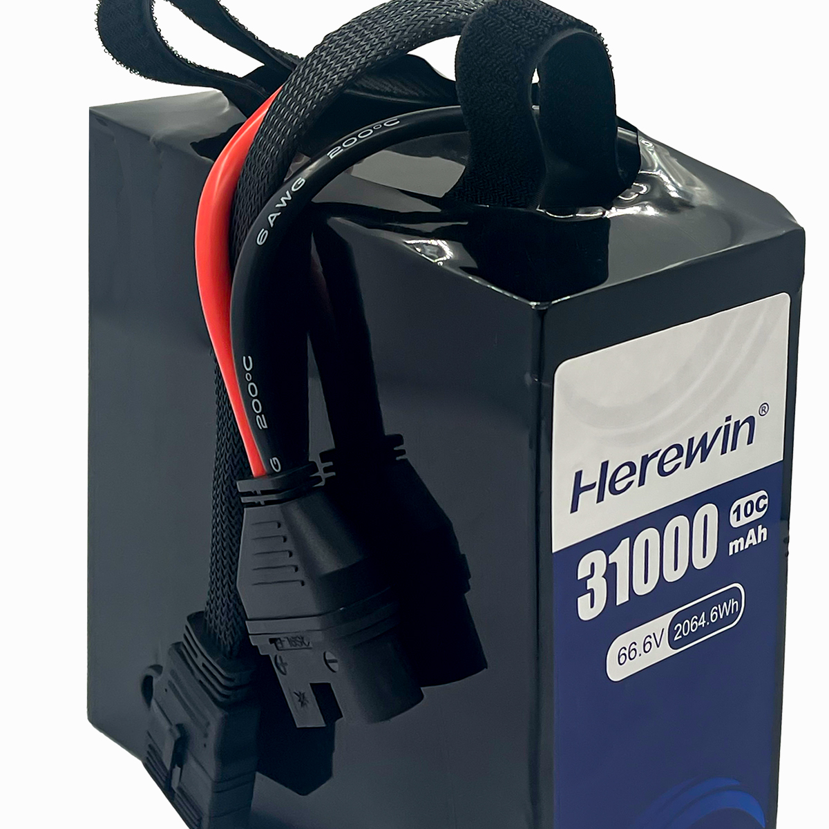 high voltage semi-solid 18S1P 66.6V 31000mAh UAV battery connector