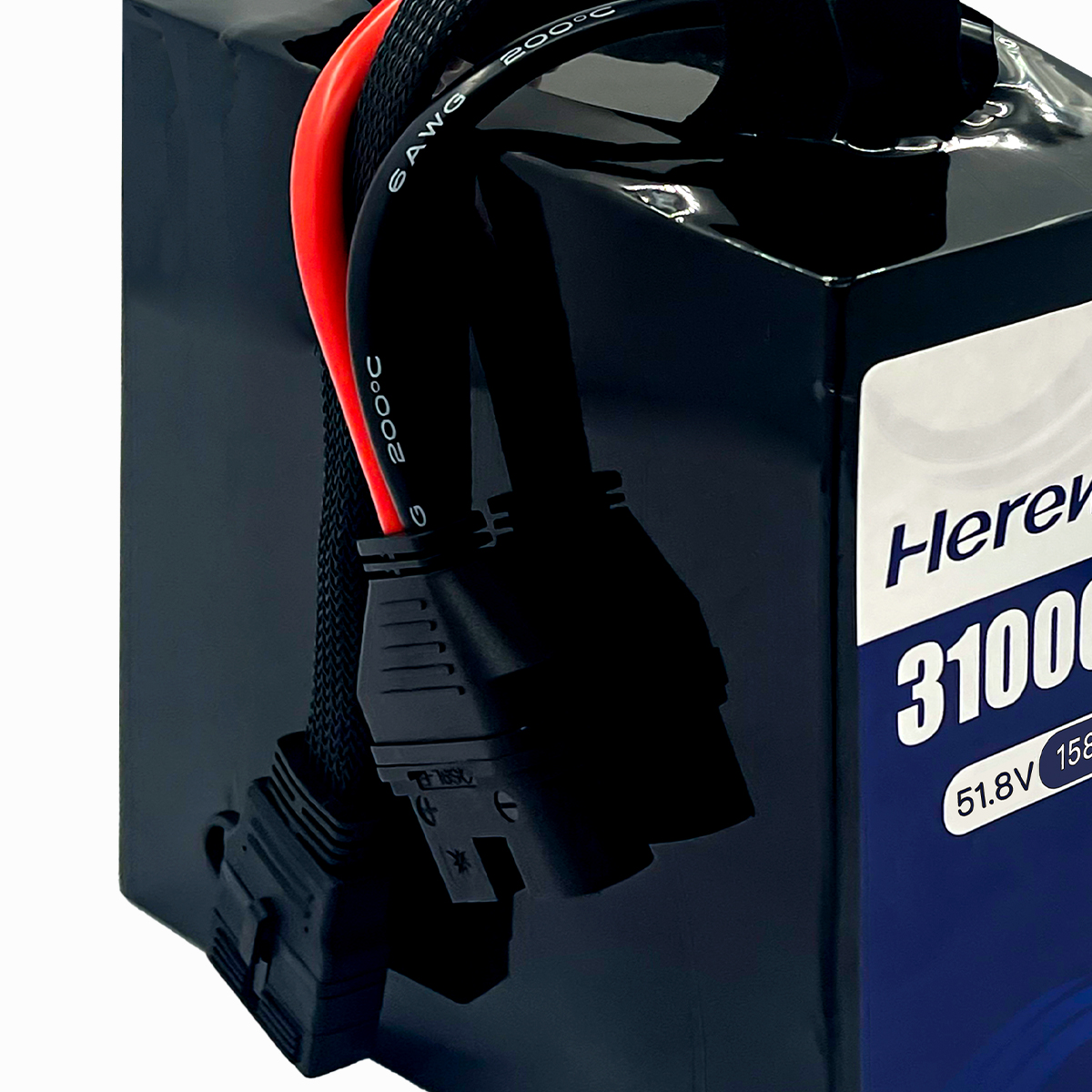 semi-solid 14S1P 51.8V 31000mAh UAV battery connector