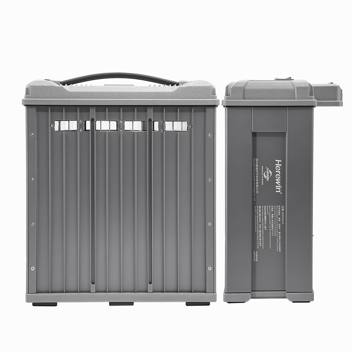 high voltage smart plug-in UAV battery back view