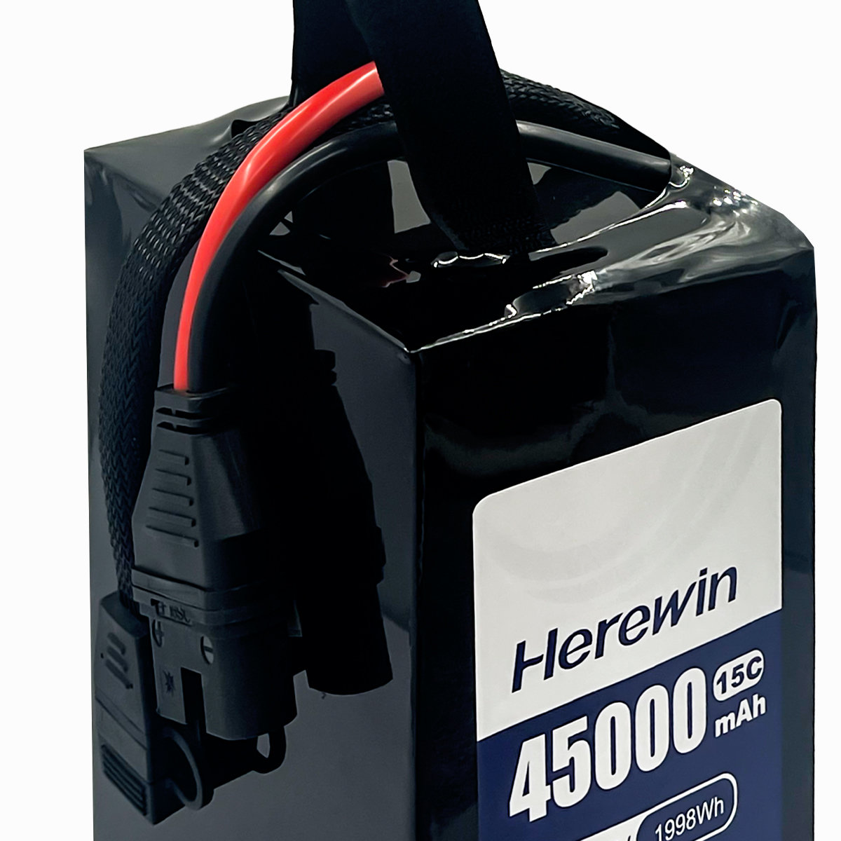 12S1P 44.4V 45000mAh semi-solid UAV battery connector detail