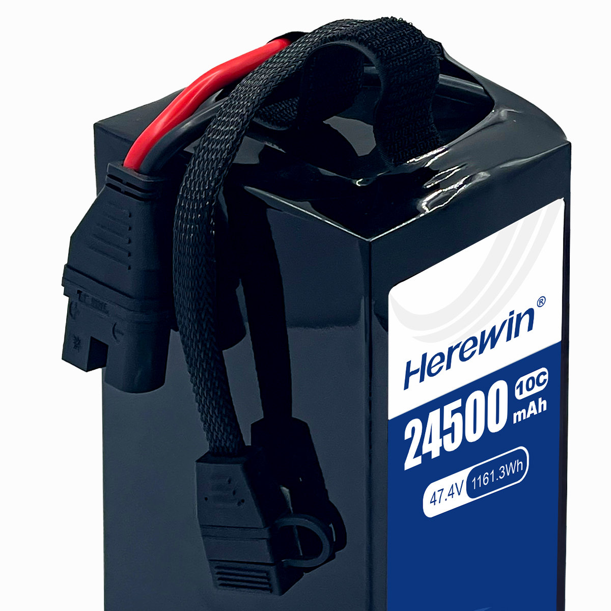 12S1P 47.4V 24500mAh high-voltage semi-solid UAV battery connector detail