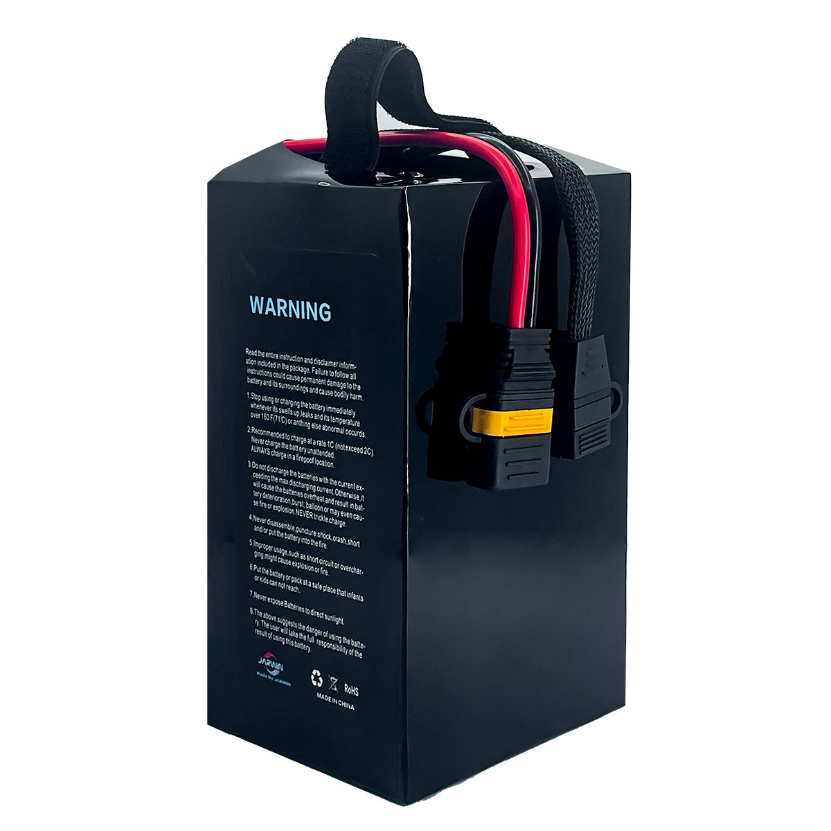 fast charging agricultural drone battery back view