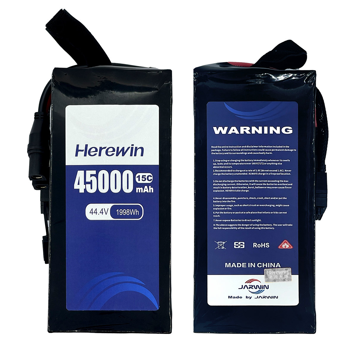 Semi-Solid 12S1P 44.4V 45000mAh UAV Battery