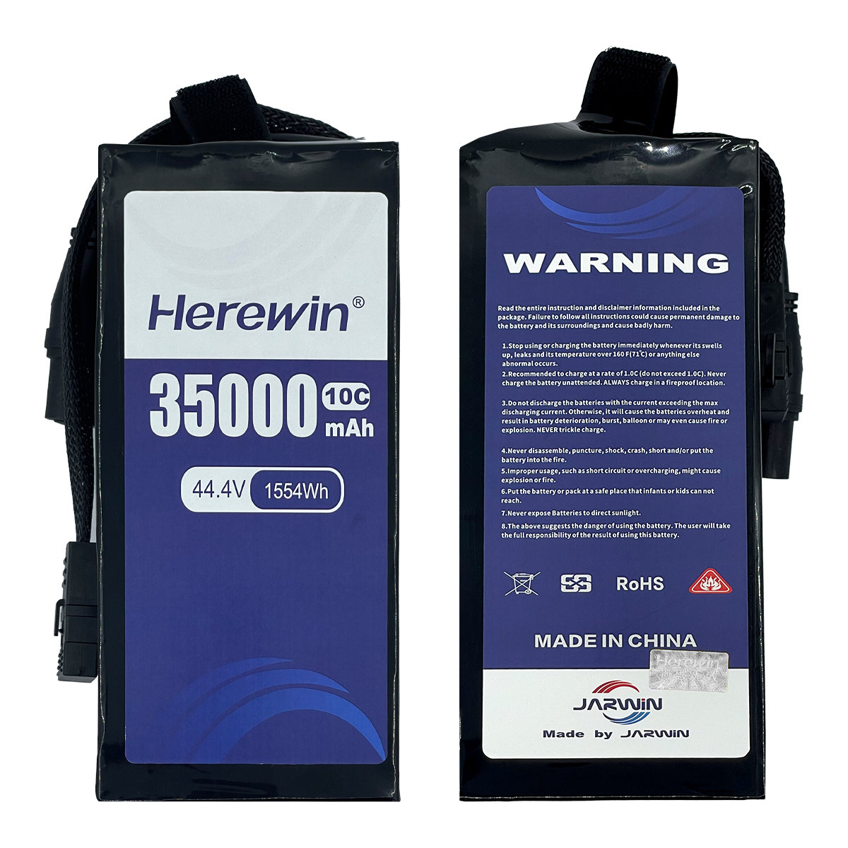 Semi-Solid 12S1P 44.4V 35000mAh UAV Battery