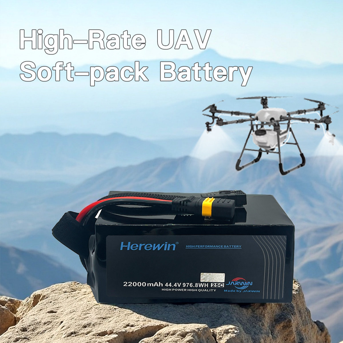 25C agricultural drone battery for crop spraying UAVs
