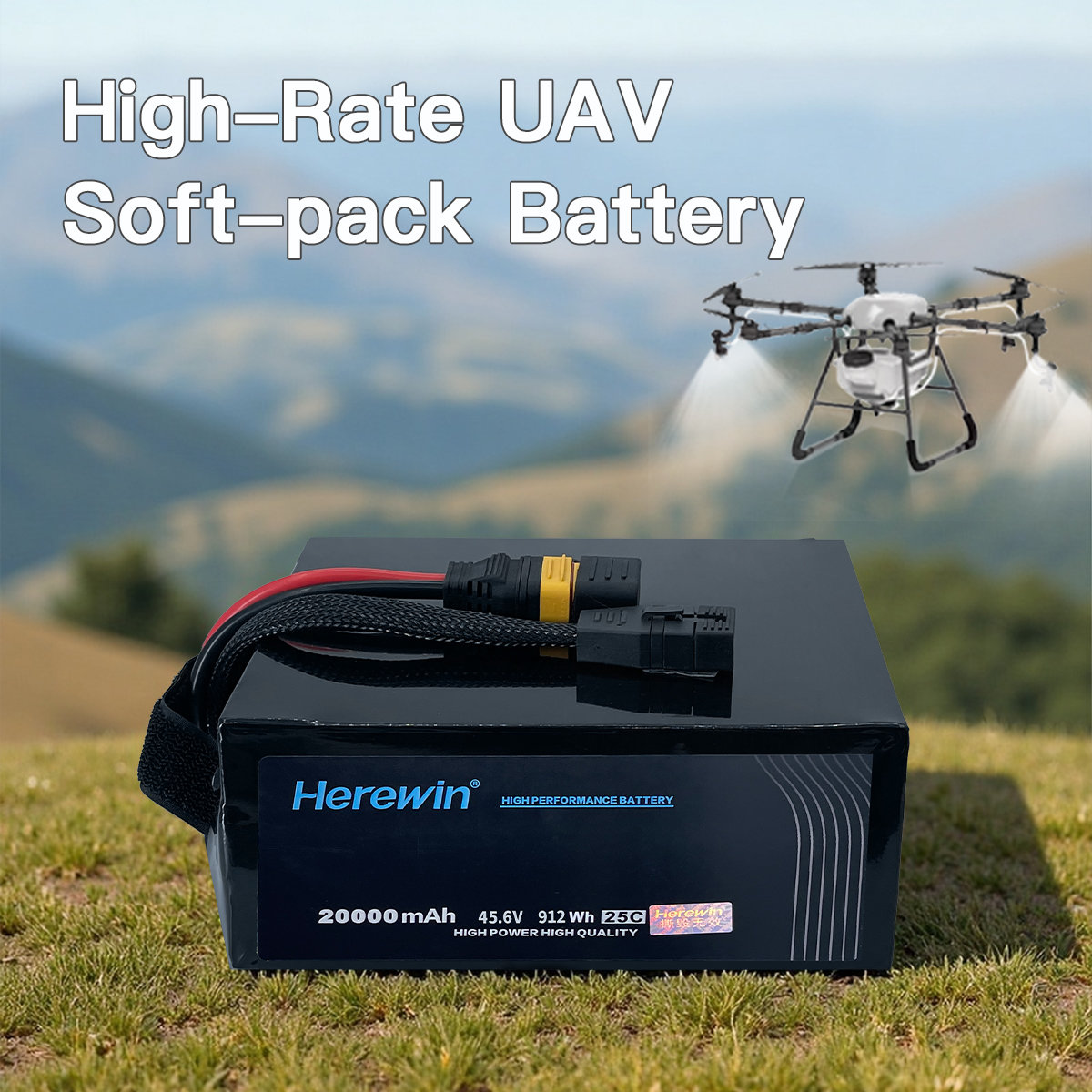 25C agricultural drone battery for crop spraying UAVs