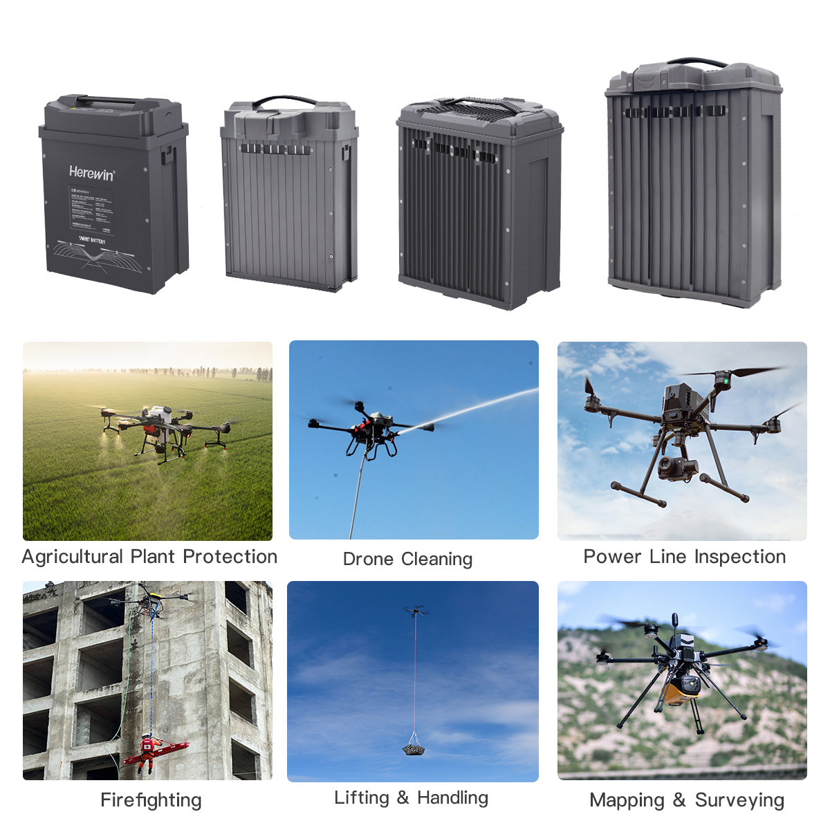 high voltage smart plug-in UAV battery with 3.85V cells