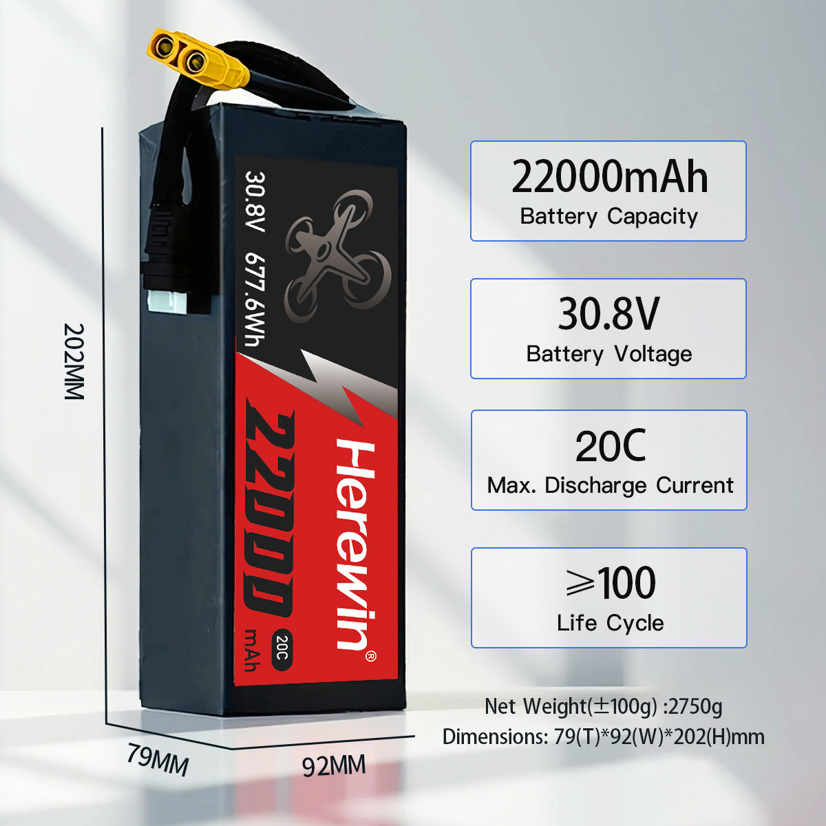Herewin 20C 8S1P 30.8V 22000mAh (14)