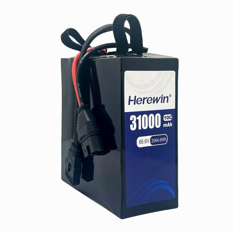high voltage semi-solid 18S1P 66.6V 31000mAh UAV battery