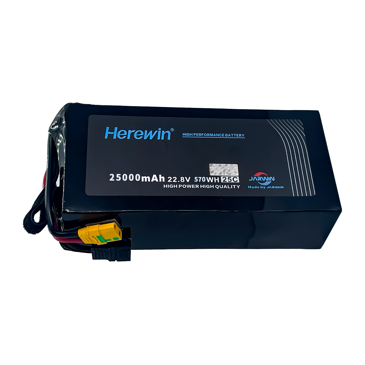 high discharge LiPo UAV battery side view