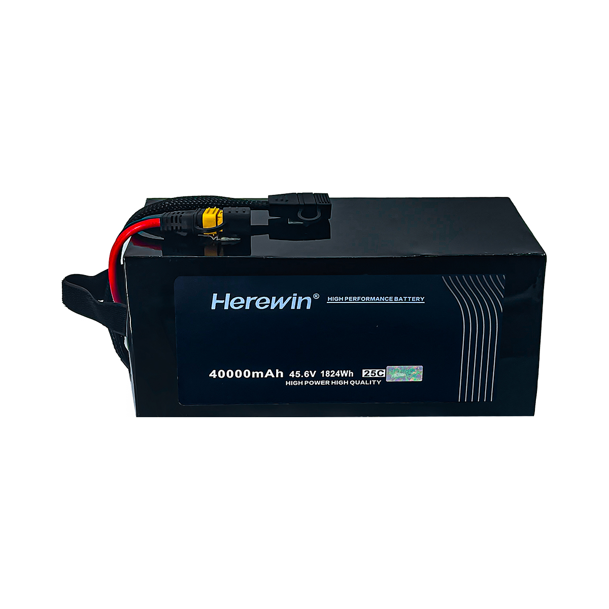 25C 12S1P 45.6V 40000mAh agricultural drone battery side view