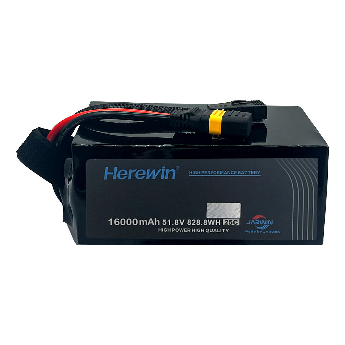 30C 14S1P 51.8V 16000mAh agricultural drone battery side view