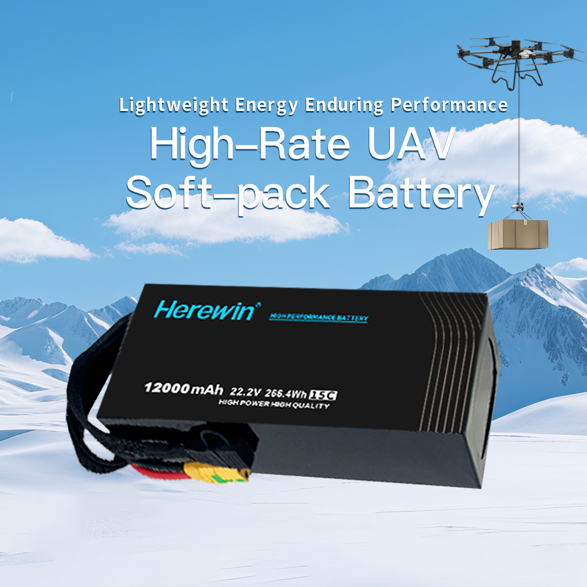 15C agricultural drone battery for 5L–10L crop spraying UAVs