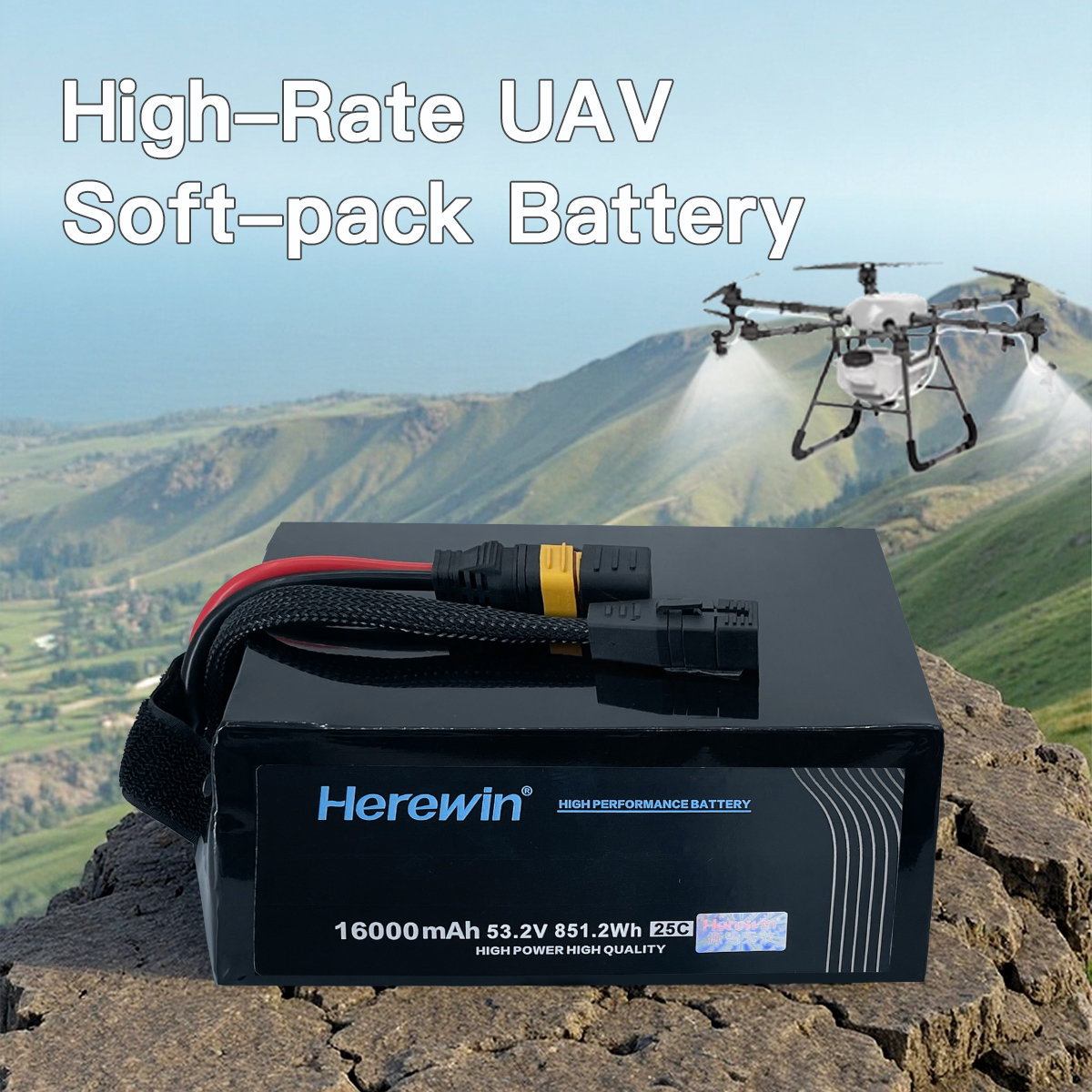 industrial UAV battery for cleaning and inspection drones