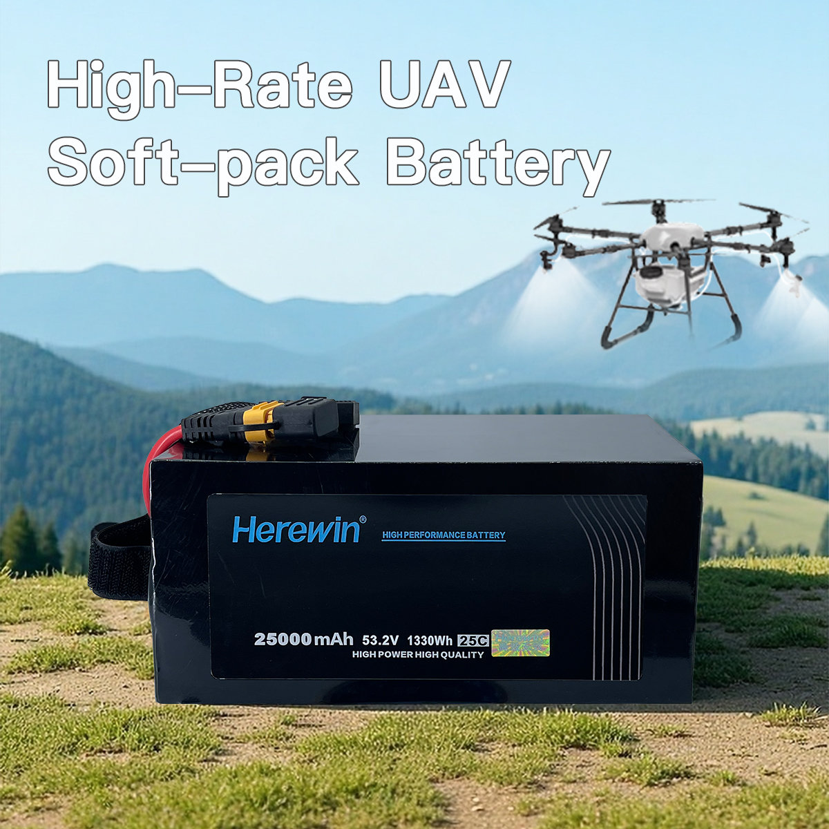 industrial UAV battery for inspection patrol and surveillance drones