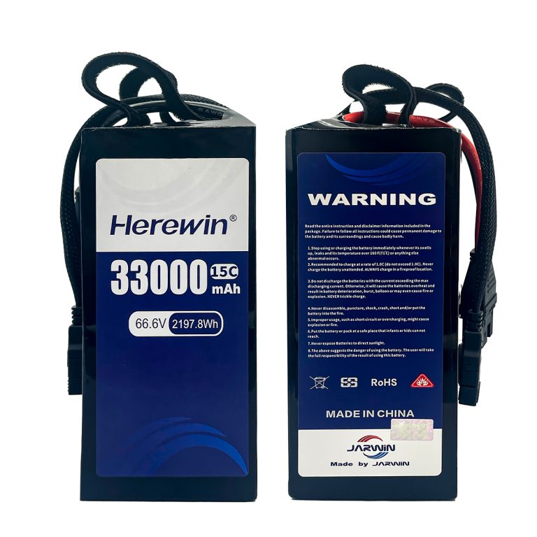 High Voltage Semi-Solid 18S1P 66.6V 33000mAh UAV Battery