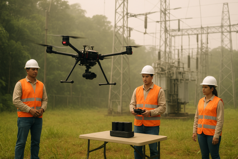 Drone industrial e estabilidade de energia em calor e umidade — bateria semi-sólida para drones