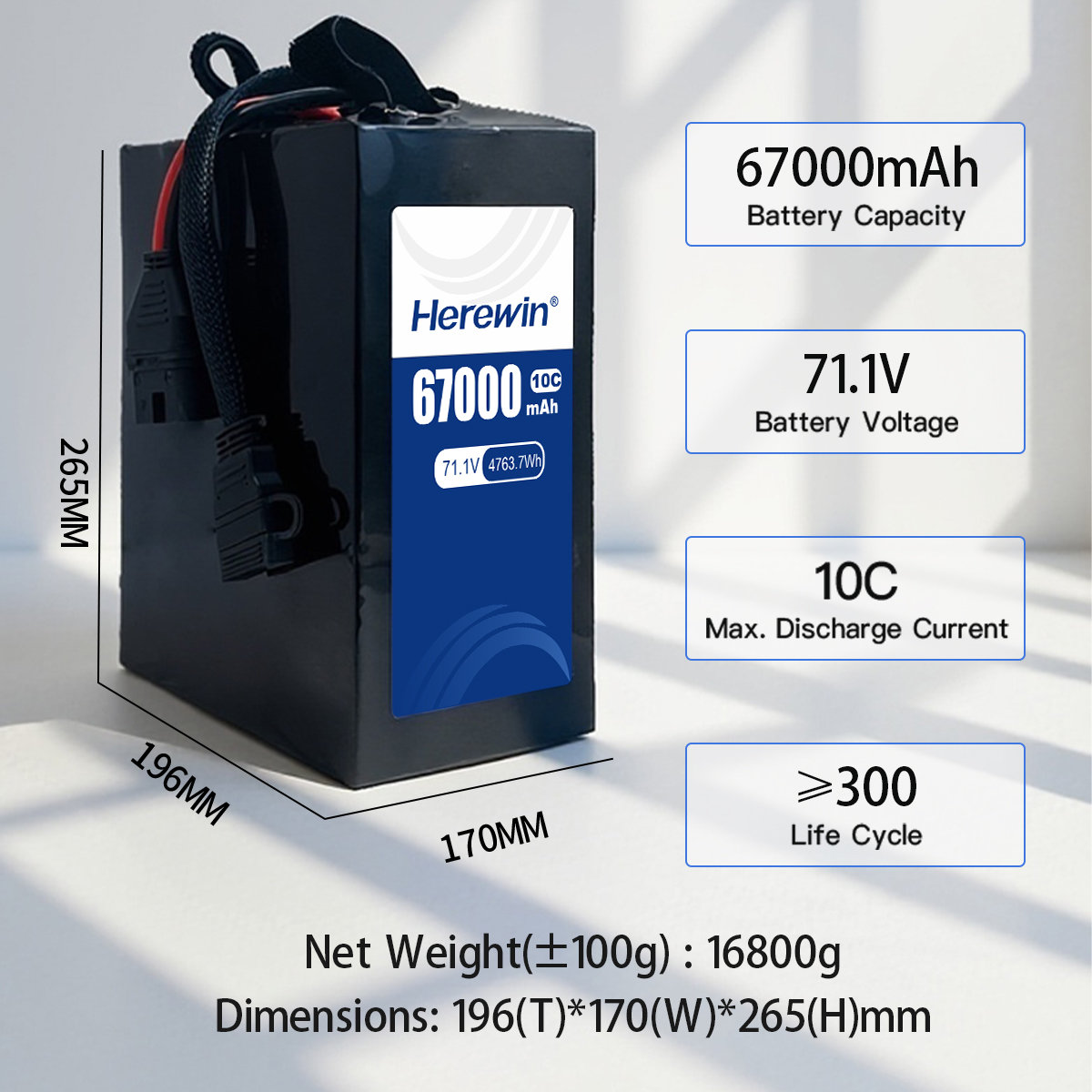 Herewin 10C 18S1P 71.1V 67000mAh (5)