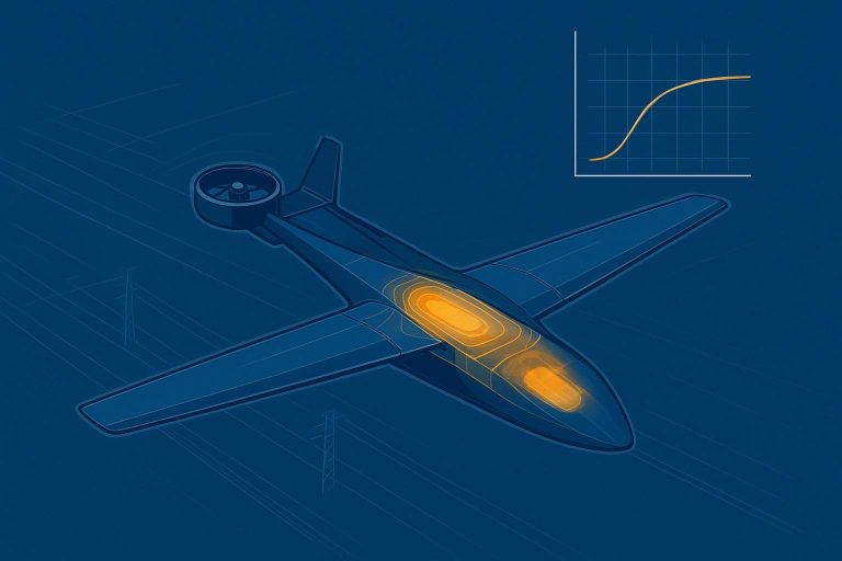 Thermal stability for UAV batteries in sustained high-speed industrial UAV missions