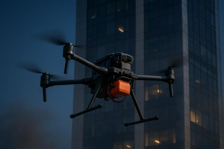 Battery reliability for firefighting drones: an emergency UAV near a high-rise in smoke haze