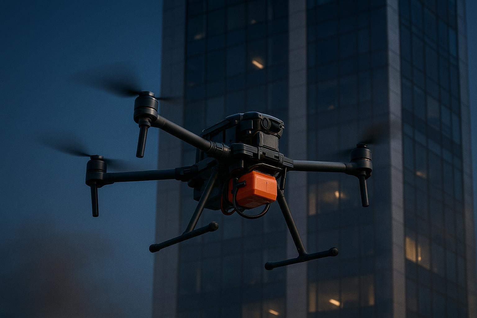 Battery reliability for firefighting drones: an emergency UAV near a high-rise in smoke haze