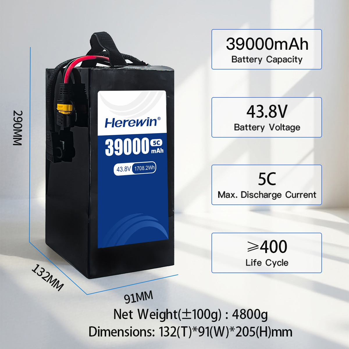 51.1V 45Ah Semi-Solid UAV Battery (4)
