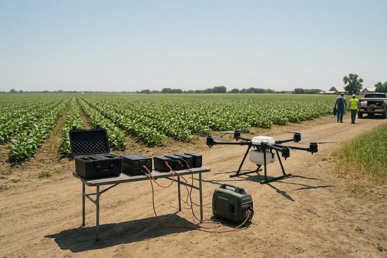Agricultural drone battery ROI — ground time and field turnaround constraints