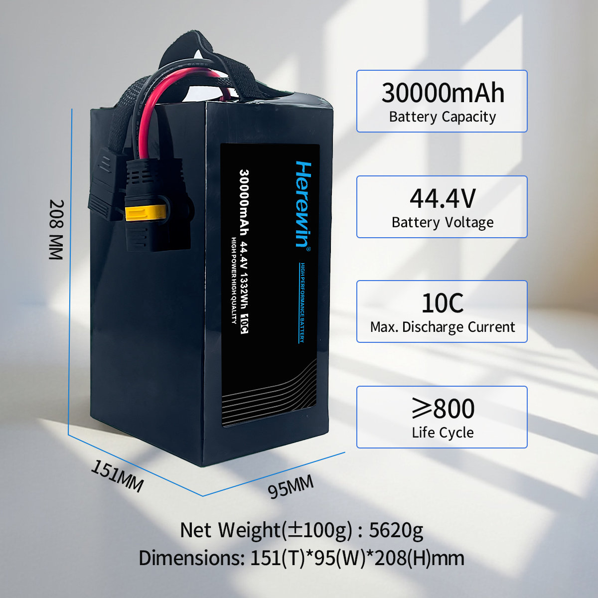 Herewin 44.4V 30Ah Pouch UAV Battery (5)
