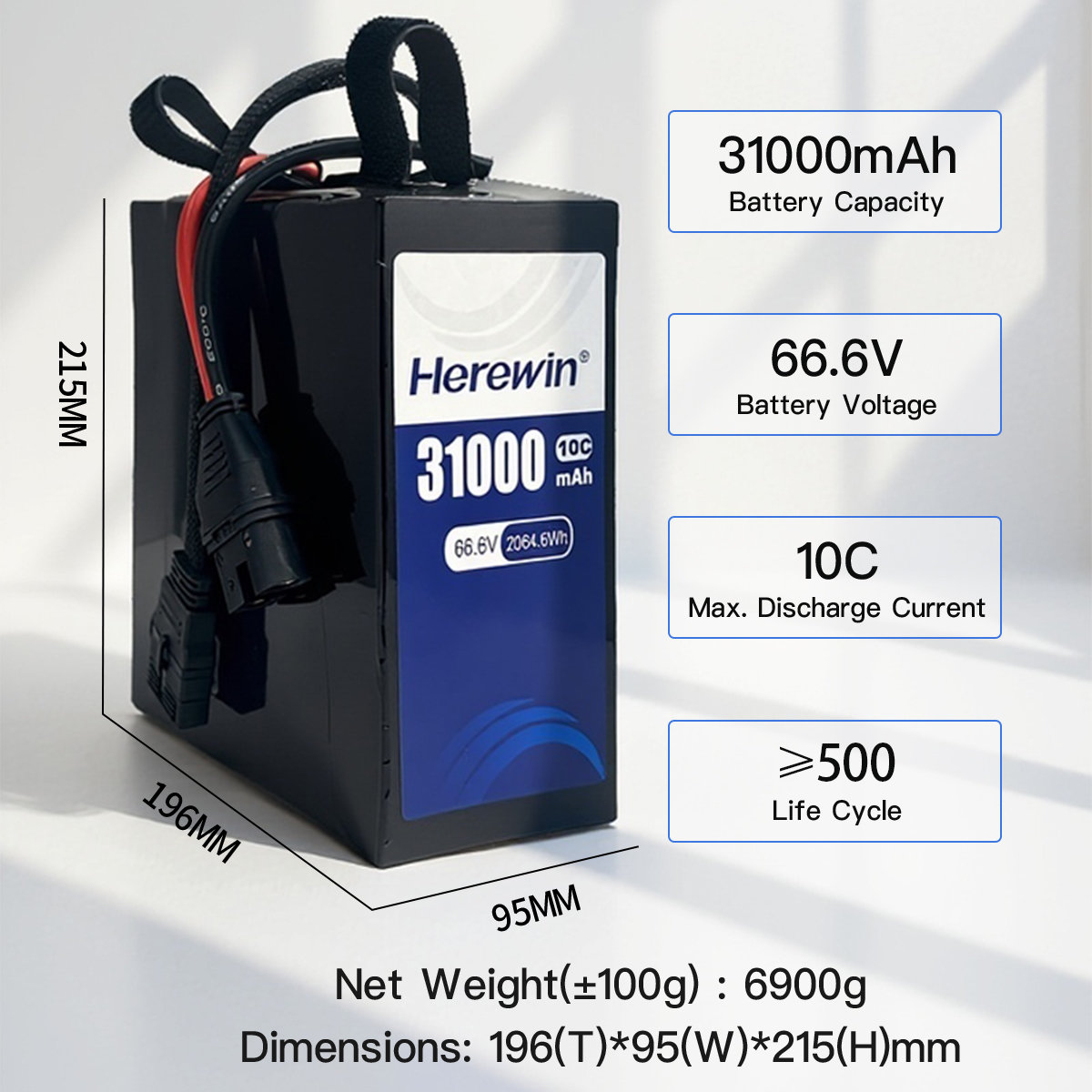 Herewin 66.6V 31Ah Semi-Solid UAV Battery (5)