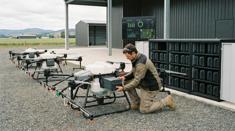 Industrial Smart Battery Pack with BMS Telemetry and Fleet Management Integration