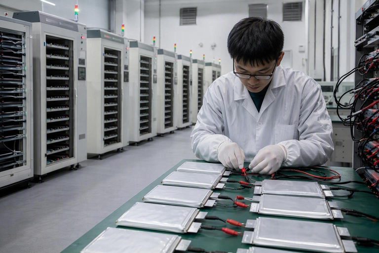 Technical lithium battery cell and cycle-life test report in a lab setting